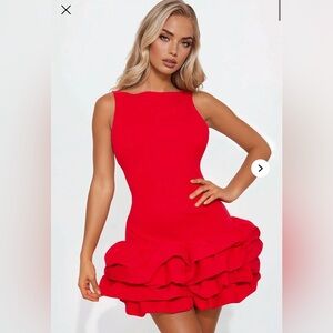 NWT fashionnova Vibrant Red Sleeveless Dress